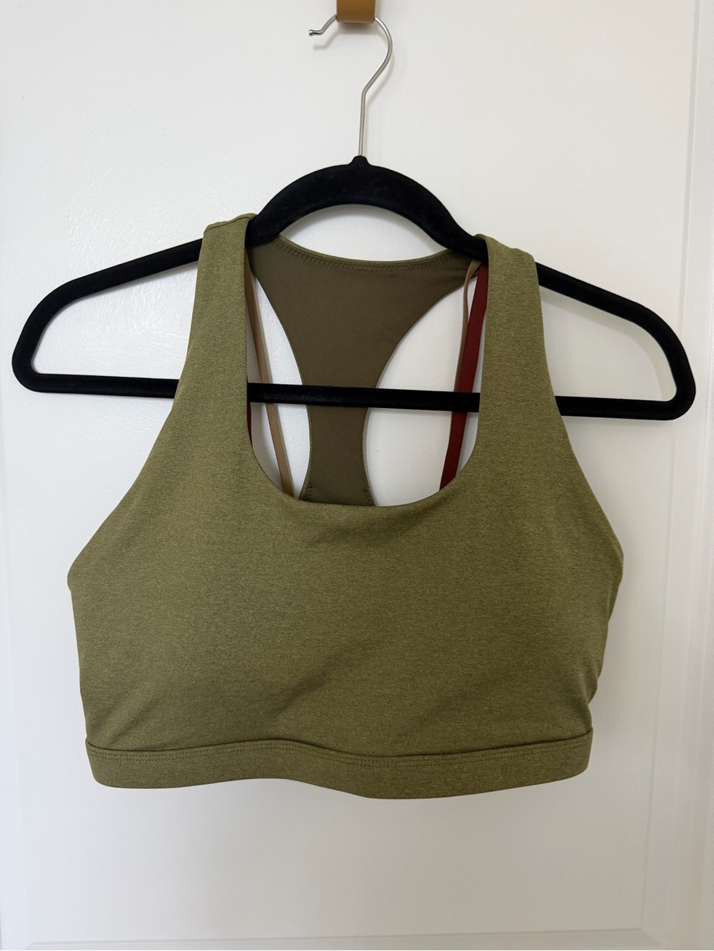 Fabletics Olive Green Racerback Sports Bra - size M